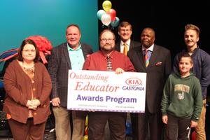 John Stone was the 2017 Kia Outstanding Educator of the Year 