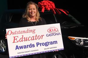 Kathleen Macdonald of Bessemer City High School won a brand new car 