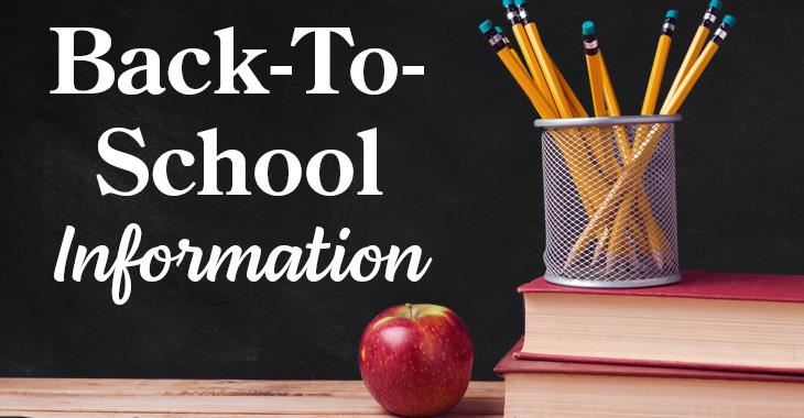 Back-To-School Information