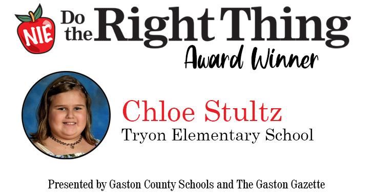 Chloe Stultz, Tryon Elementary