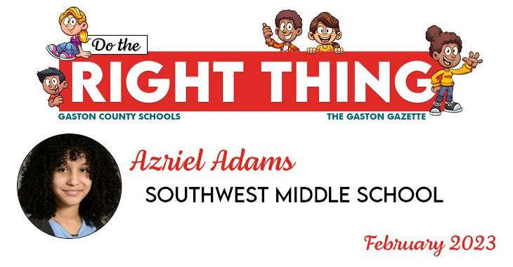 Azriel Adams, Southwest Middle School