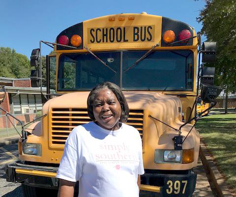 Francina Burris, Pinewood Elementary school bus driver