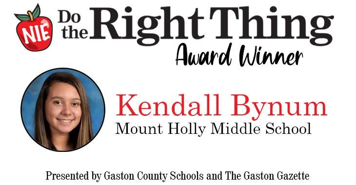 Kendall Bynum, Mount Holly Middle 