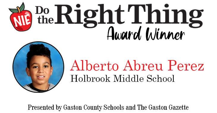 Alberto Abreu Perez, Holbrook Middle