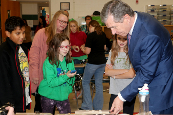  Pinewood celebrates A+ status with special visit