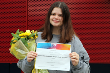  Science fair winner going to international event