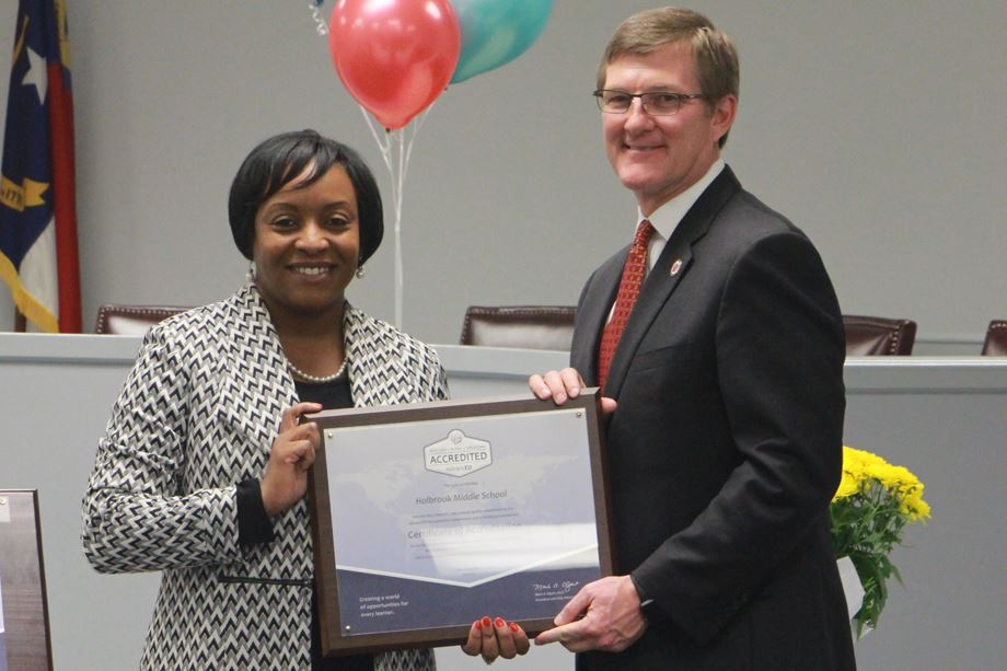 Holbrook Middle earns accreditation as a quality school Holbrook Middle earns accreditation as a quality school
