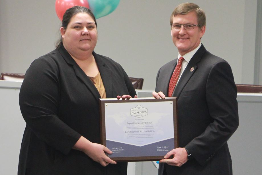 Tryon Elementary earns accreditation as a quality school Tryon Elementary earns accreditation as a quality school