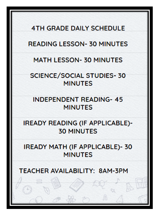 Schedule 