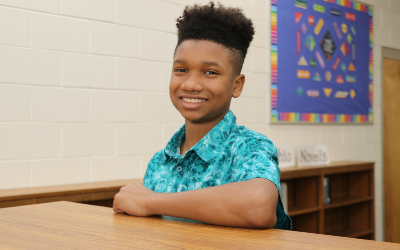 Chavis Middle School student Chavis Middle School student