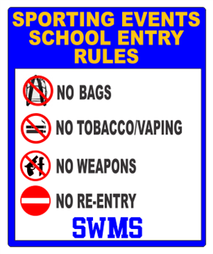 Sporting Events School Entry Rules