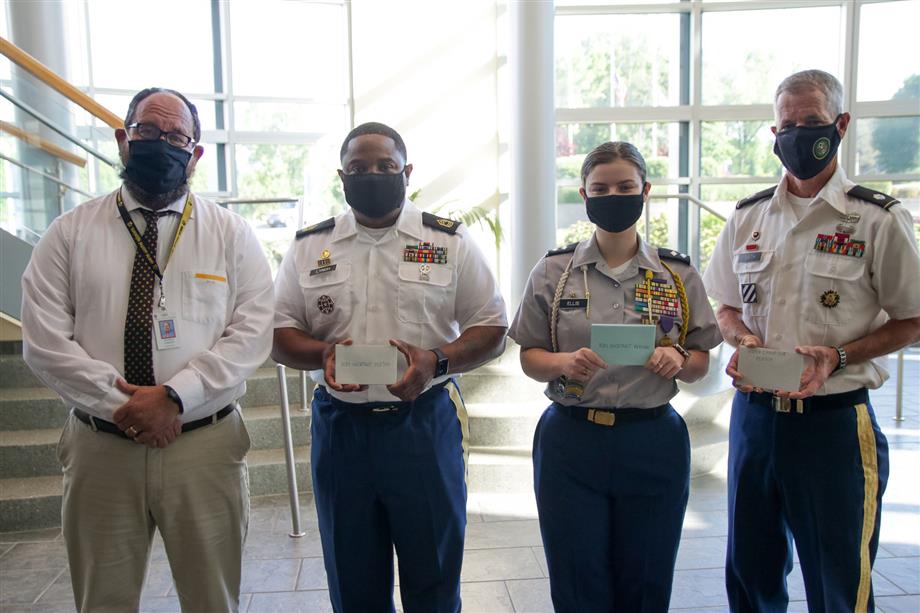 North Gaston JROTC cadets show their appreciation in a special way