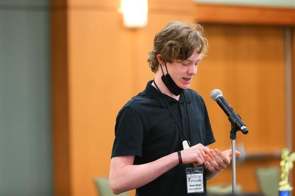 James Dover was this year's winner of the Gaston Gazette Spelling Bee