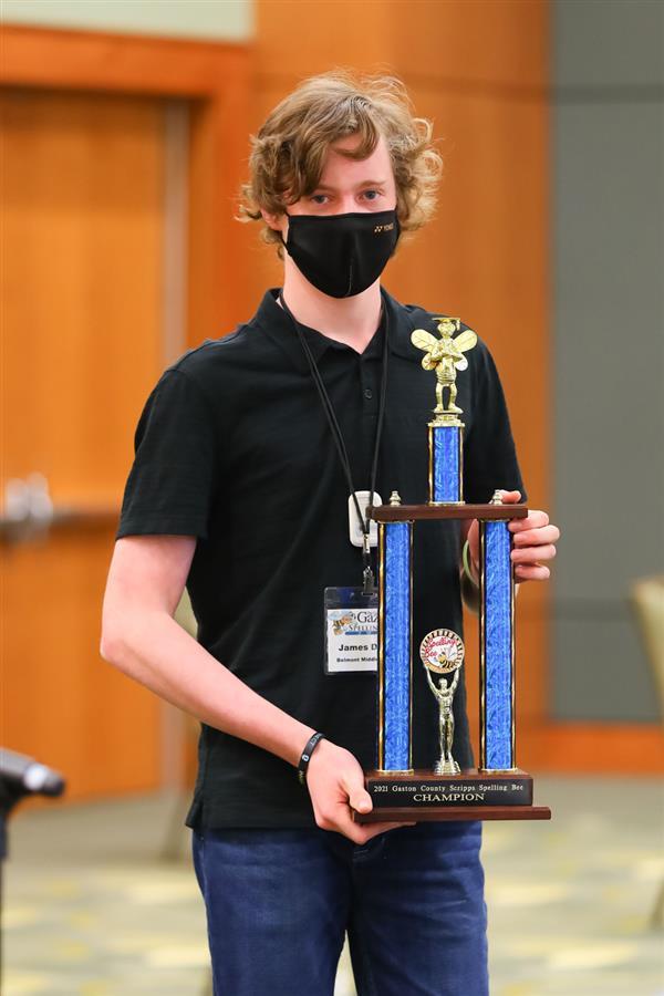 James Dover was this year's winner of the Gaston Gazette Spelling Bee