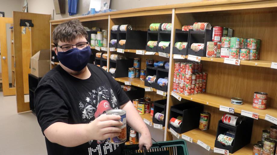 Webb Street School food pantry