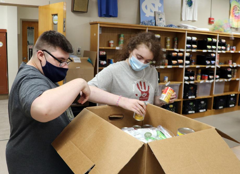 Webb Street School food pantry