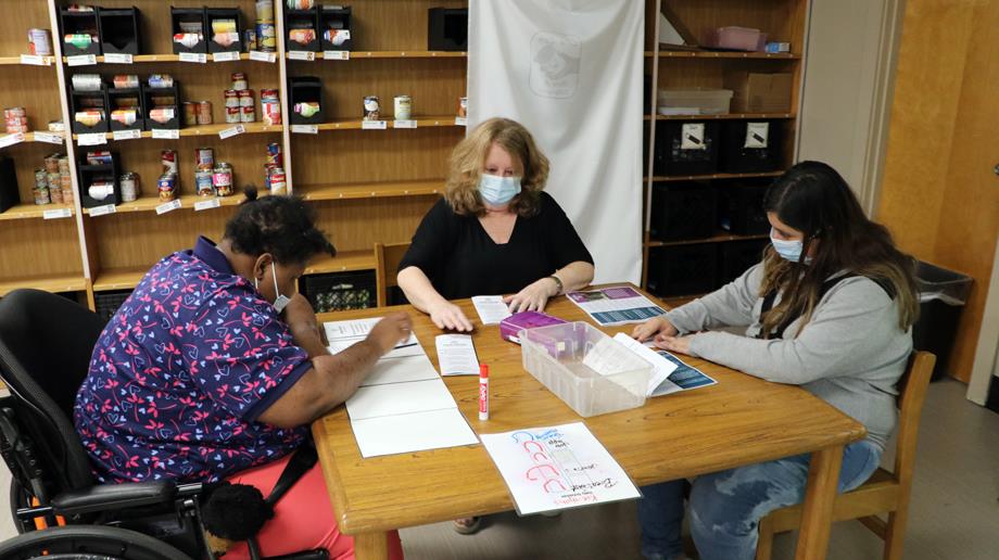 Webb Street School food pantry