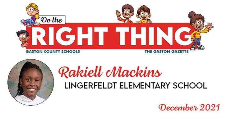 Rakiell Mackins, LIngerfeldt Elementary