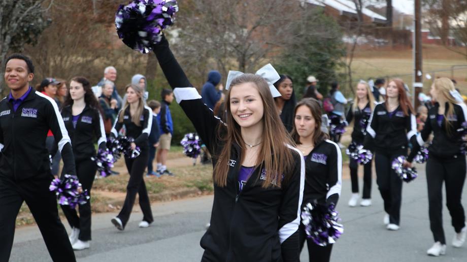 Stuart W. Cramer High School Cheerleaders, Mount Holly Parade