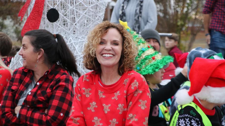 Rankin Elementary principal Donna Kelly, Mount Holly Parade