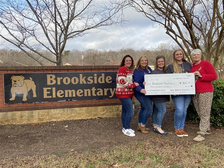 Brookside Elementary received a $300 beautification grant from Keep Gastonia Beautiful.