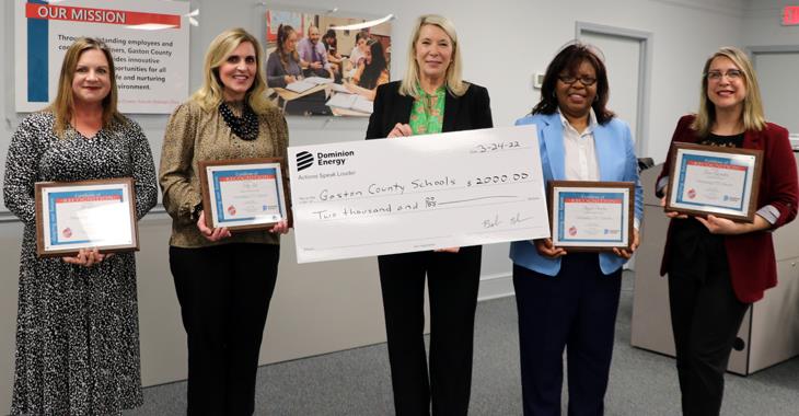 Grants presented to four CTE teachers