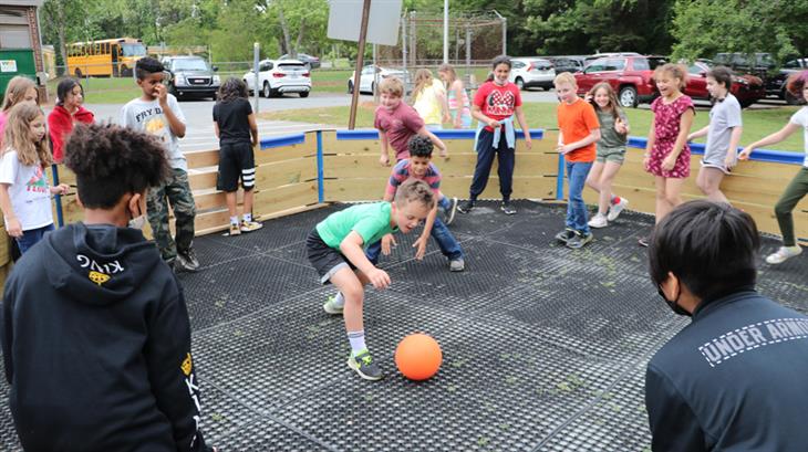 School uses donation to build gaga ball pit