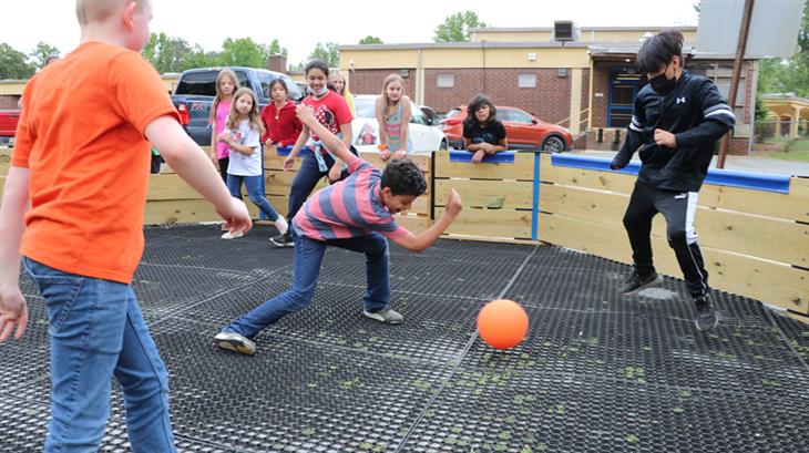 School uses donation to build gaga ball pit