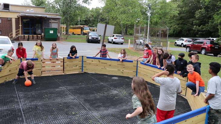 School uses donation to build gaga ball pit