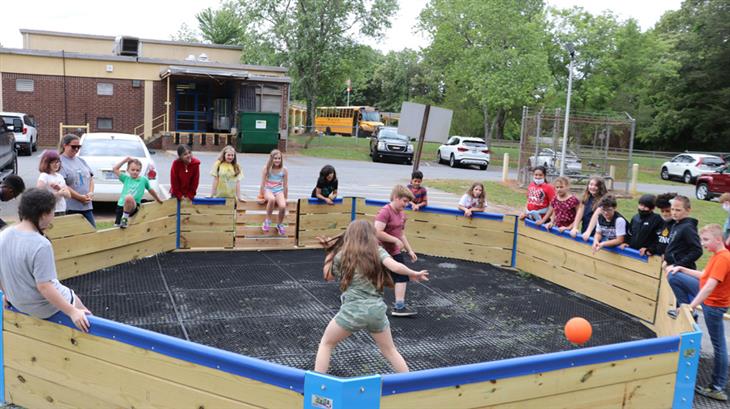 School uses donation to build gaga ball pit