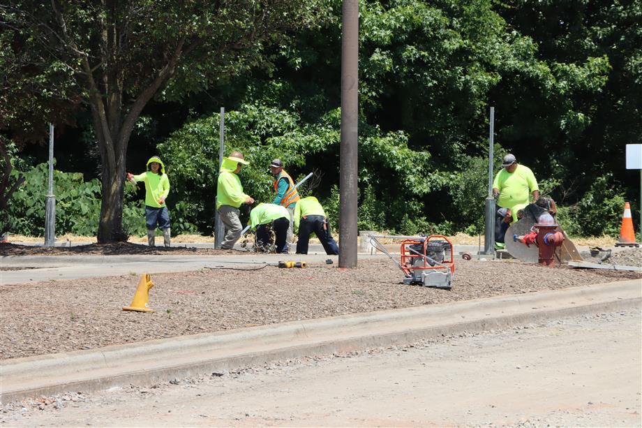 Cramerton Middle School Paving