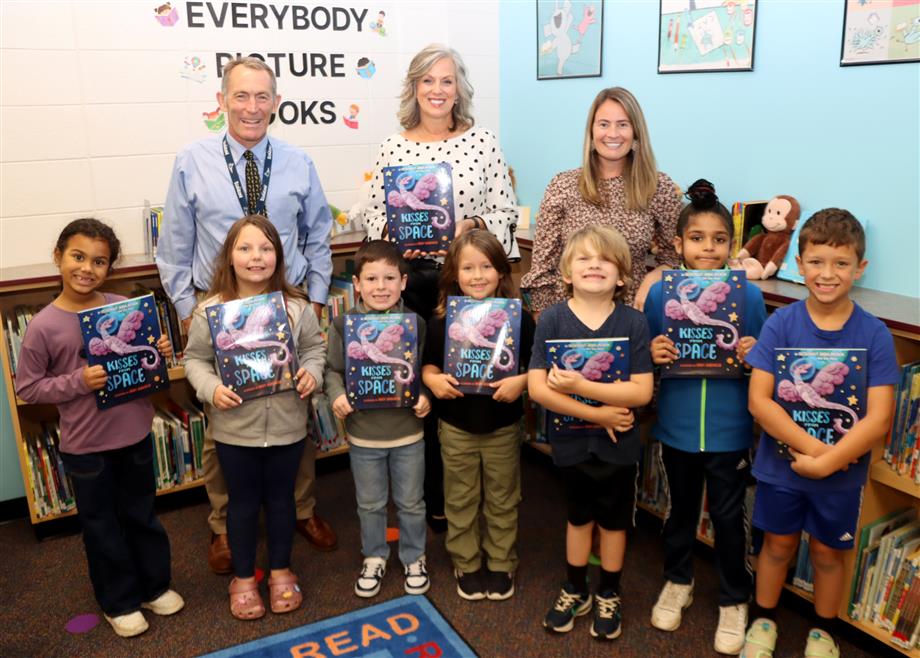 A generous donor partnered with the Belmont Bookshop to provide a copy of โKisses from Spaceโ to every elementary school in Gaston County Schools. The donation is valued at more than $500.